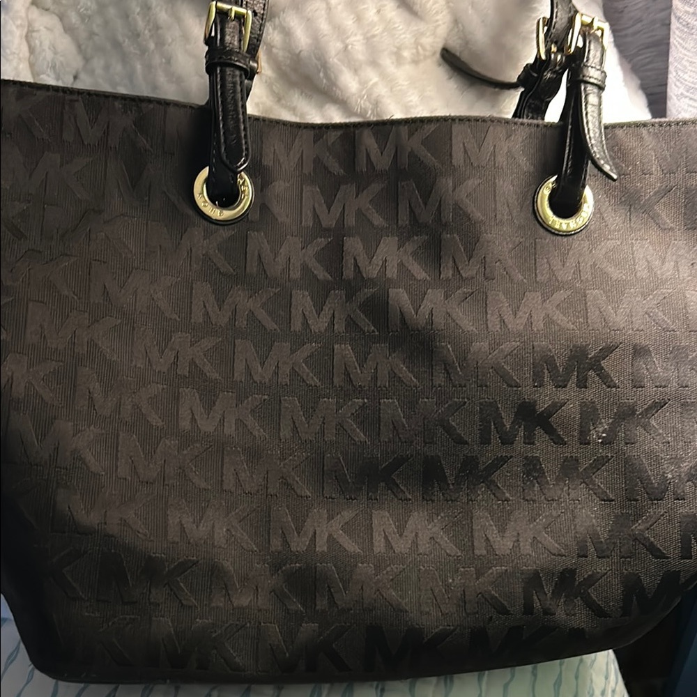 Michael Kors Dark Charcoal Logo Tote
